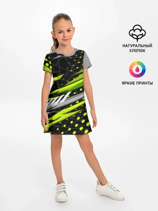 Детское платье / Black and Green
