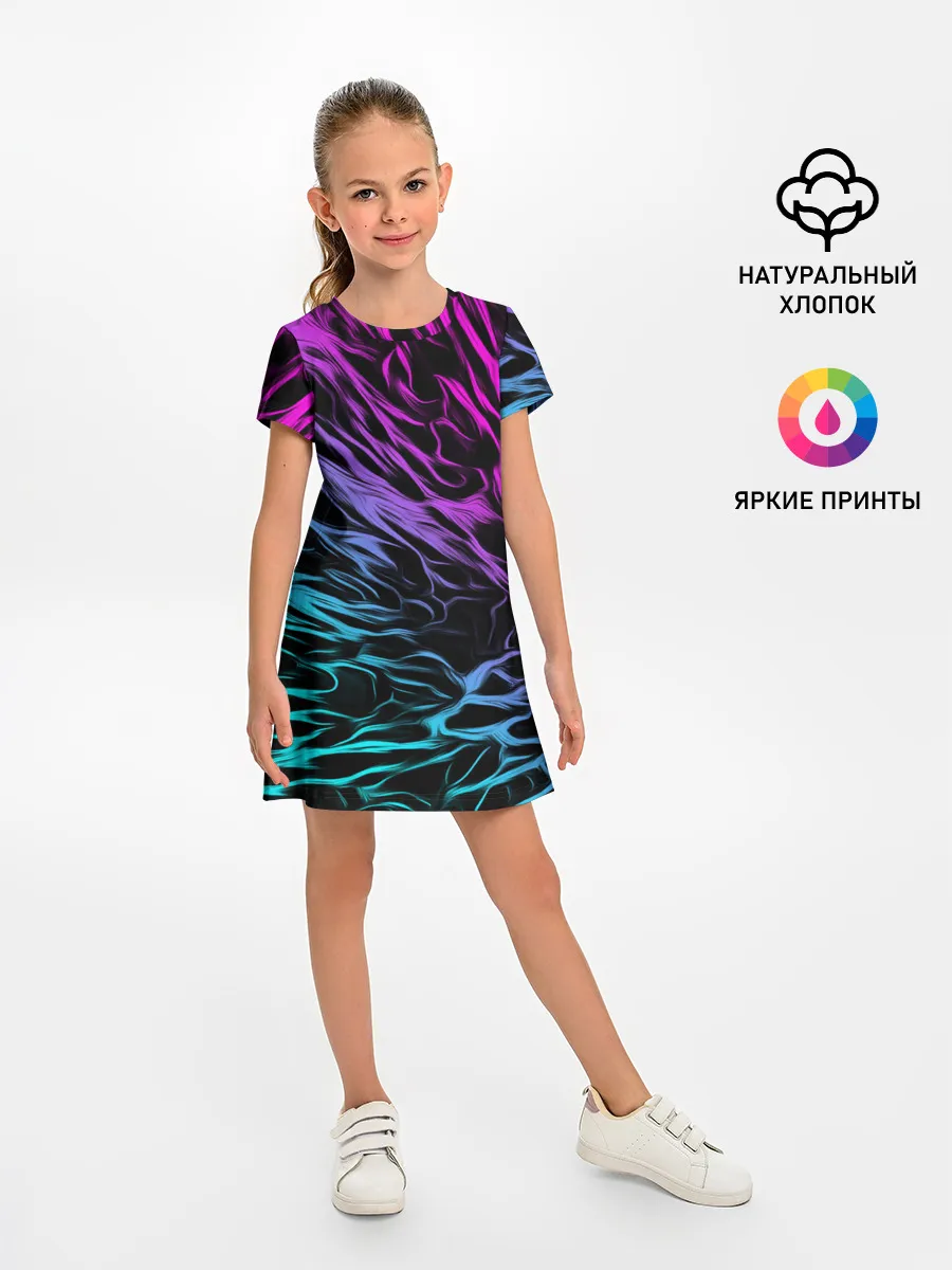Детское платье / НЕОНОВЫЕ РАЗВОДЫ / НЕОН