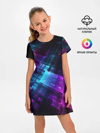 Детское платье / НЕОНОВАЯ АБСТРАКЦИЯ