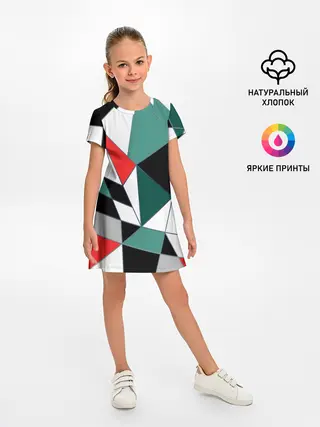 Детское платье / Абстрактный геометрический