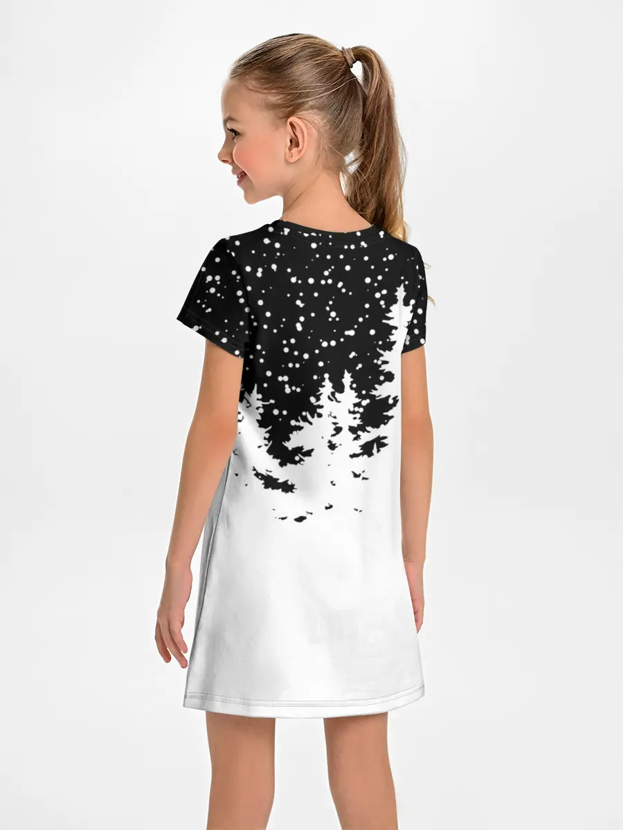 Детское платье / Тигр в шубе Санта Клауса