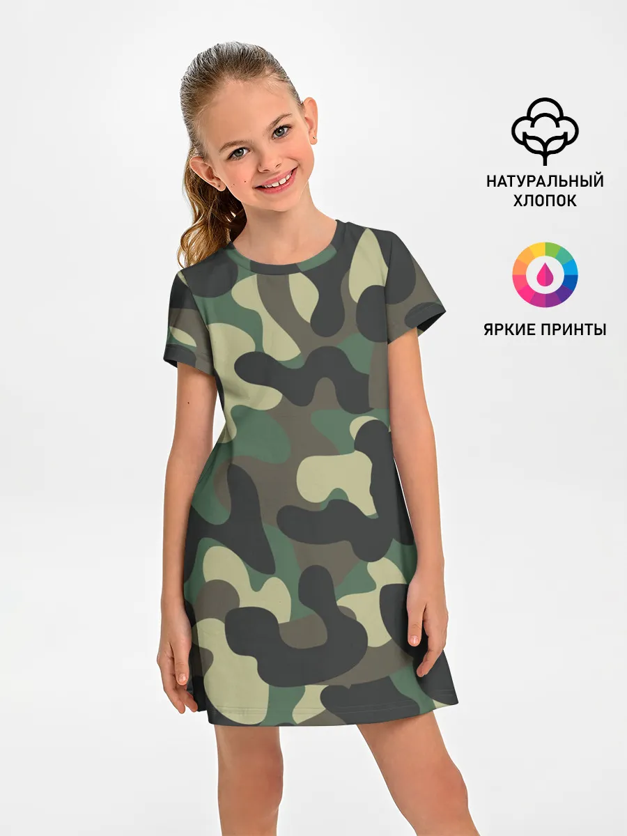 Детское платье / КАМУФЛЯЖ