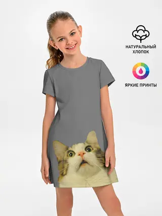 Детское платье / Коте смотрит вверх