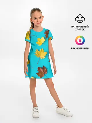 Детское платье / Кленовый листочек