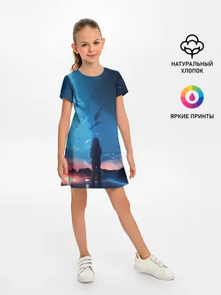 Детское платье / Подводный мир | Силуэт