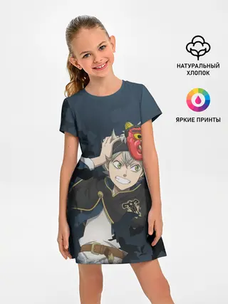 Детское платье / Черный клевер