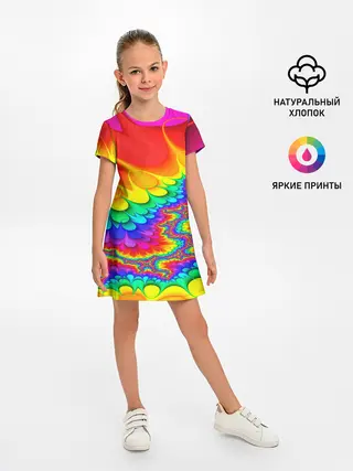 Детское платье / TIE-DYE