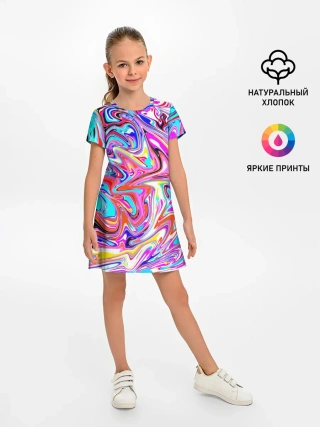 Детское платье / ЖИДКИЕ КРАСКИ