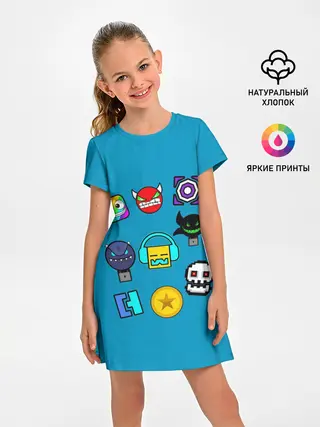Детское платье / Geometry Dash Icons