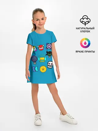 Детское платье / Geometry Dash Icons