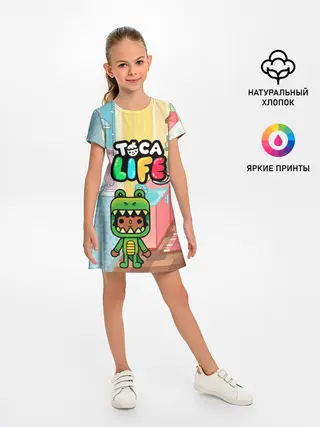 Детское платье / Toca Boca | Тока бока костюм крокодила
