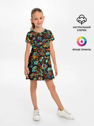 Детское платье / Кислотный Диджей