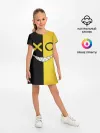 Детское платье / Yellow and black smile