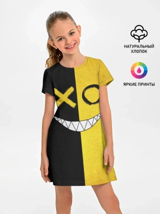Детское платье / Yellow and black smile