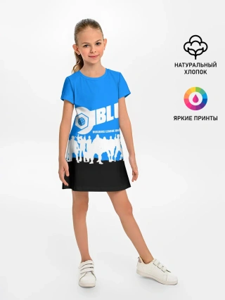 Детское платье / TEAM FORTRESS 2 BLUE TEAM