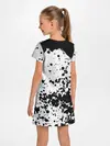 Детское платье / Черно-белые капли