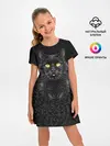 Детское платье / Чёрный котик