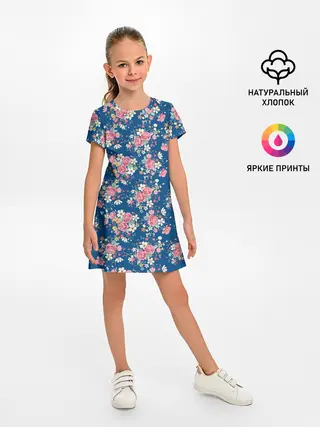 Детское платье / Розы и Ромашки