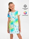 Детское платье / БРЫЗГИ НЕОНА