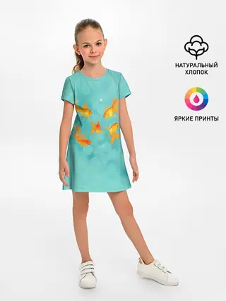 Детское платье / Золотые рыбки
