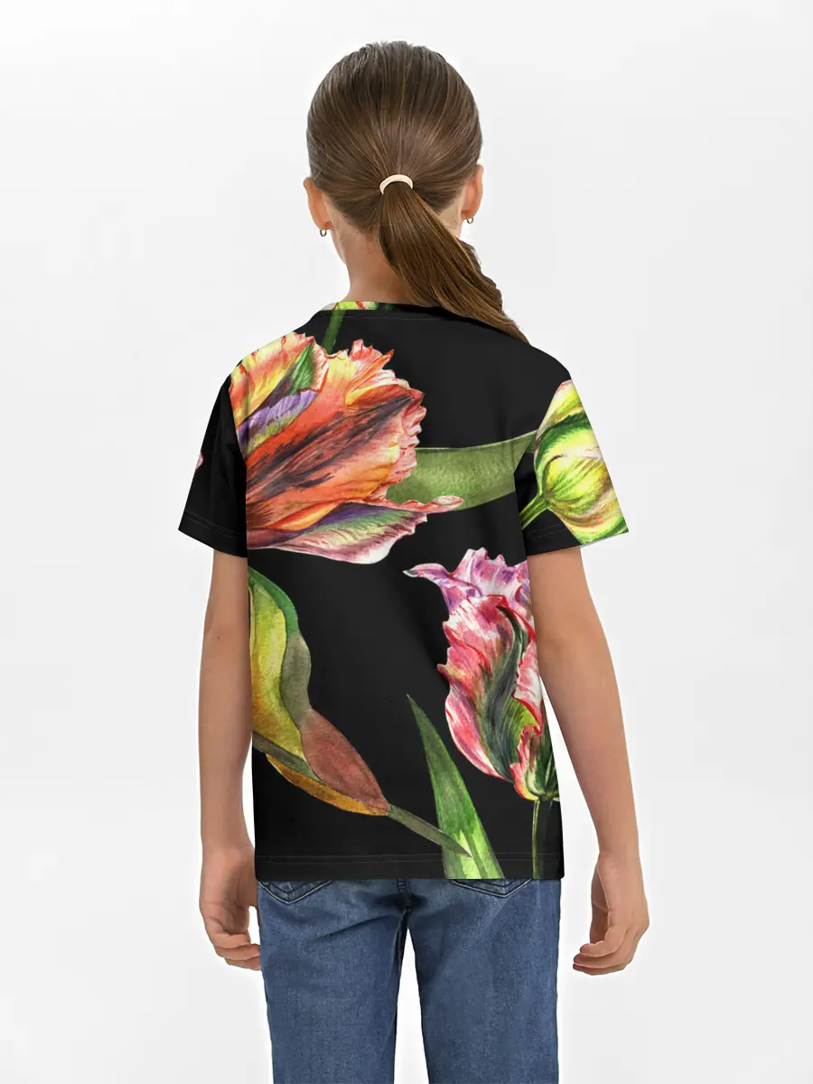 Детская базовая футболка / Тюльпан