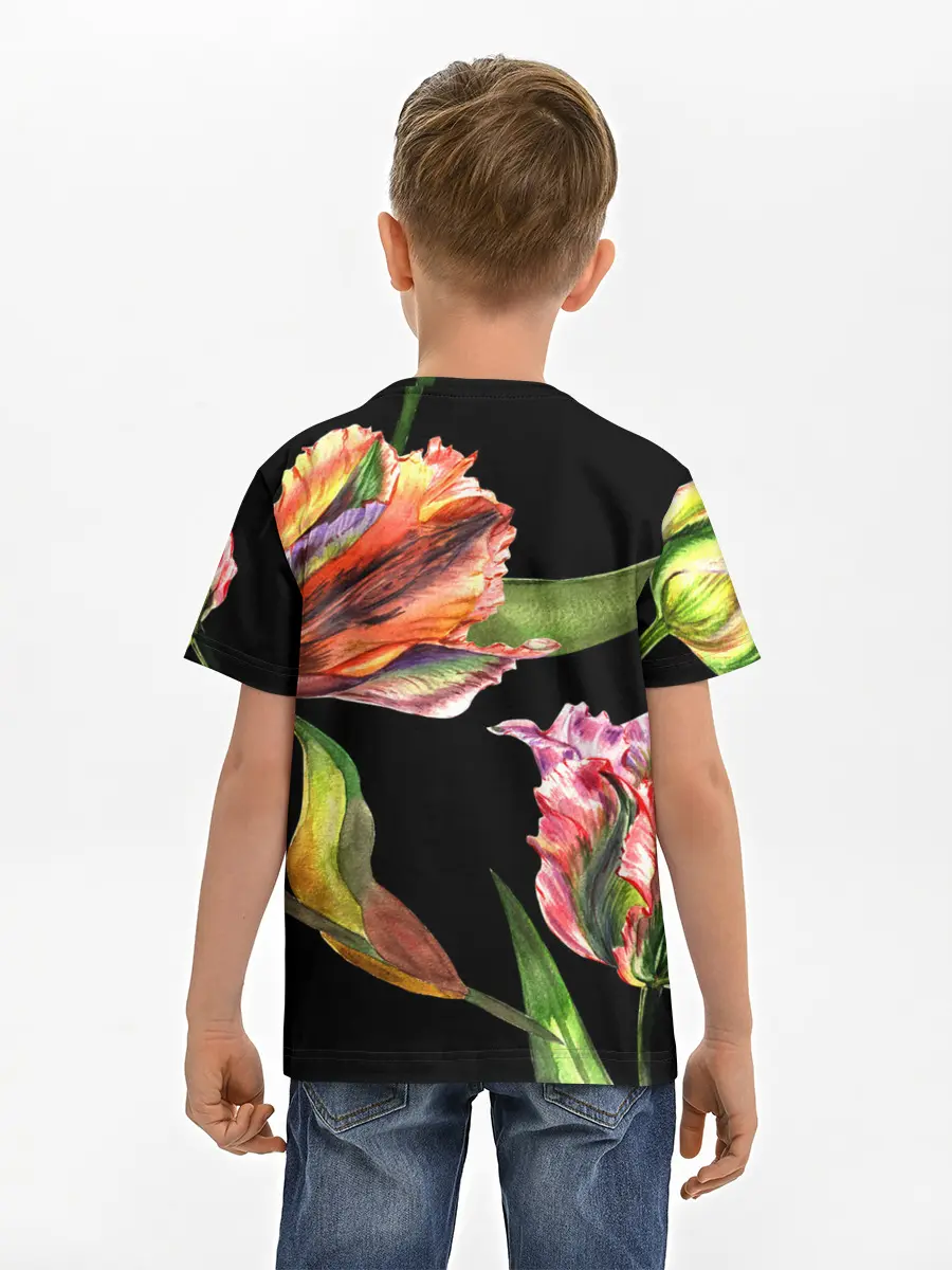 Детская базовая футболка / Тюльпан