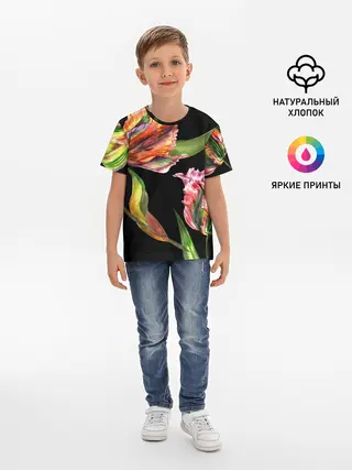 Детская базовая футболка / Тюльпан