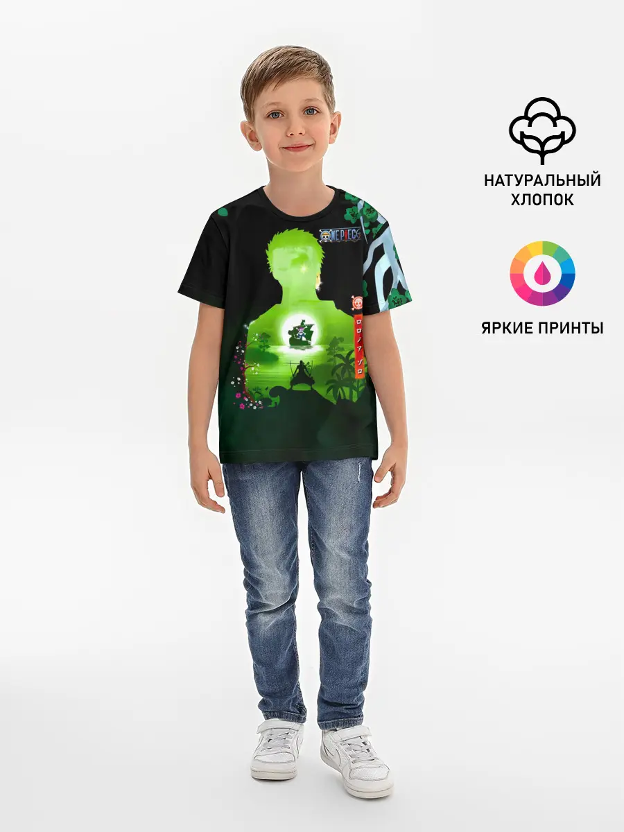 Детская базовая футболка / Зоро One Piece. Большой куш