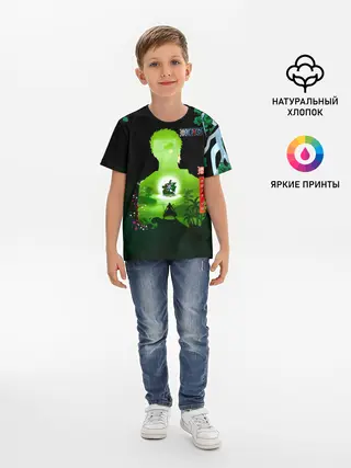 Детская базовая футболка / Зоро One Piece. Большой куш