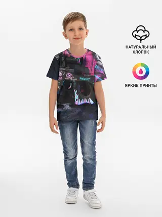 Детская базовая футболка / CS GO:НЕОНУАР