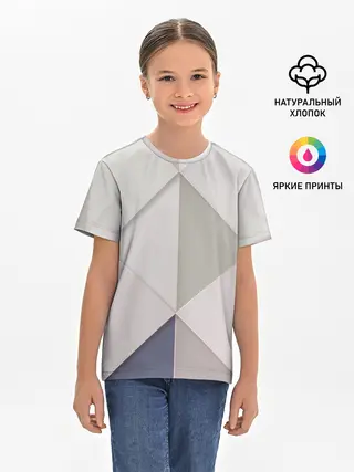 Детская базовая футболка / Треугольники