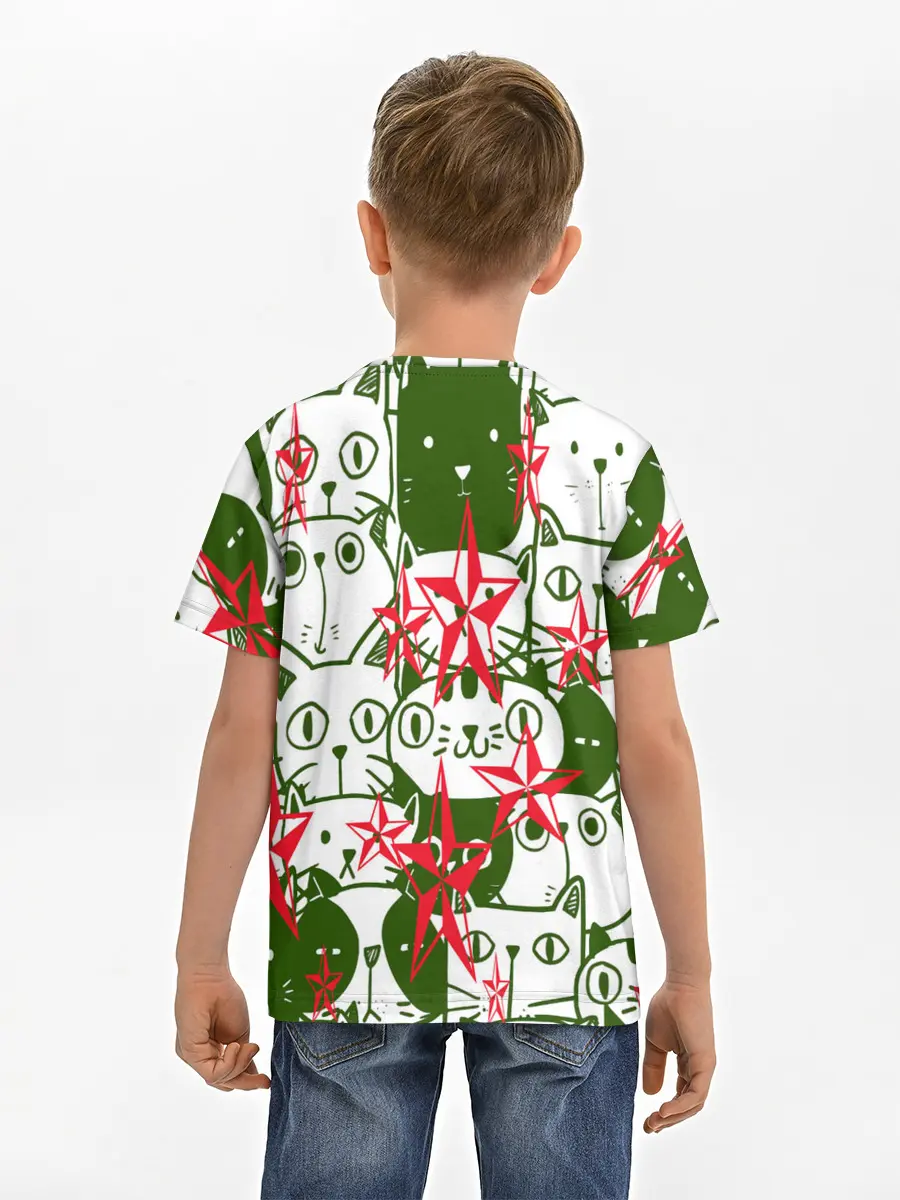 Детская базовая футболка / КИСЫ