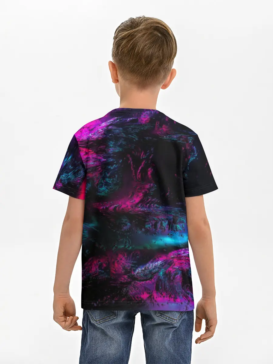 Детская базовая футболка / Marshmello NEON