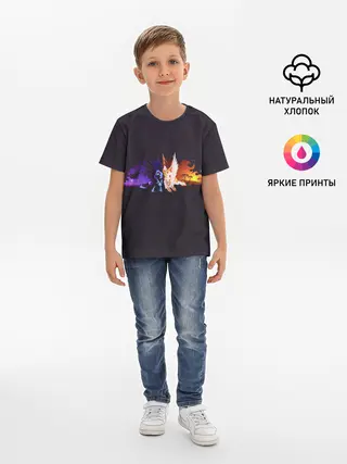 Детская базовая футболка / День и ночь
