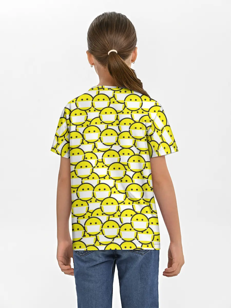 Детская базовая футболка / Смайлики в Масках