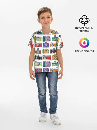 Детская базовая футболка / Фотоаппараты
