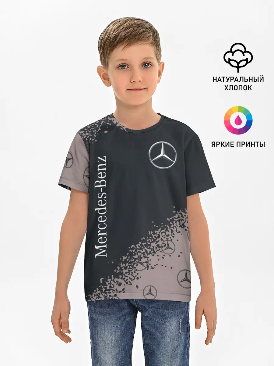 Детская базовая футболка / MERCEDES / МЕРСЕДЕС