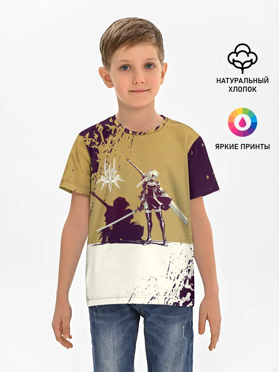 Детская базовая футболка / Yorha 2B | Nier Automata