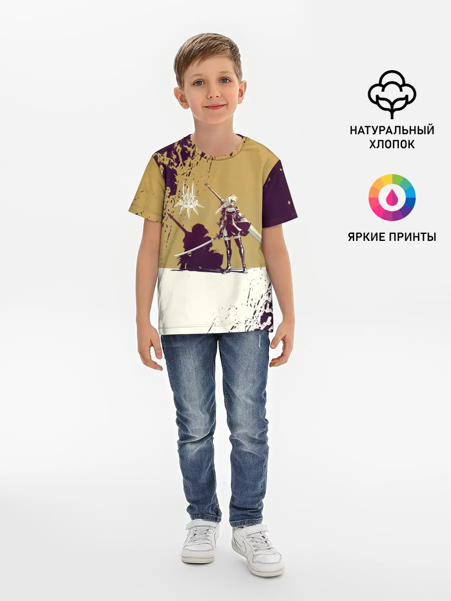 Детская базовая футболка / Yorha 2B | Nier Automata