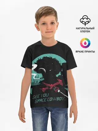 Детская базовая футболка / Ковбой Бибоп