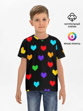 Детская базовая футболка / UNDERTALE HEART