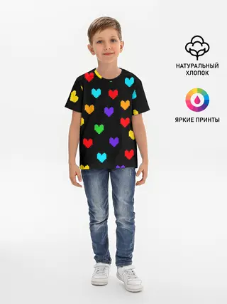 Детская базовая футболка / UNDERTALE HEART