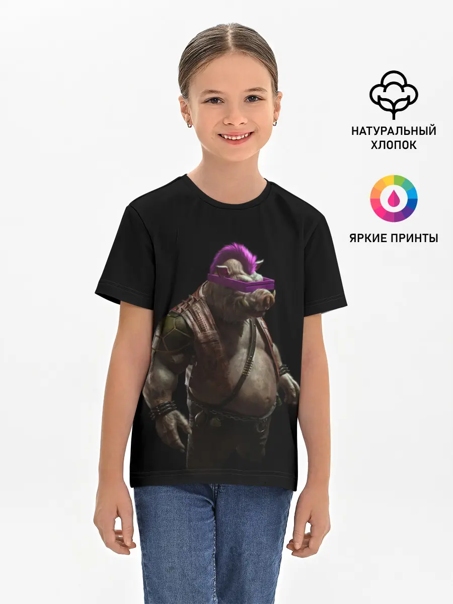 Детская базовая футболка / Бибоп | Ninja Turtles