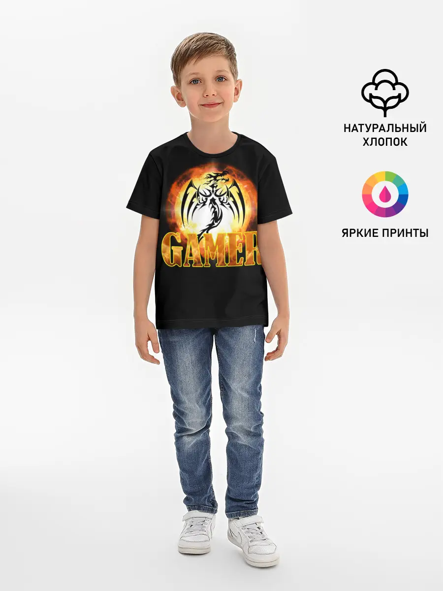 Детская базовая футболка / GAMER | Геймер