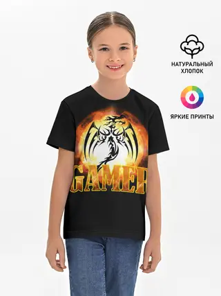 Детская базовая футболка / GAMER | Геймер