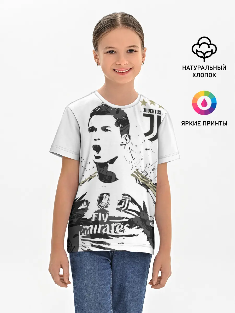 Детская базовая футболка / Криштиану Роналду