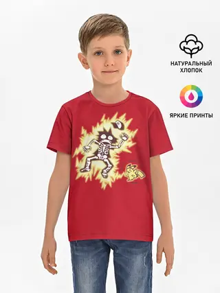 Детская базовая футболка / Знакомство с Пикачу