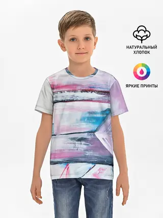 Детская базовая футболка / Цветные мелки
