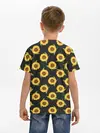 Детская базовая футболка / Подсолнухи паттерн