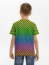 Детская базовая футболка / РАДУЖНАЯ ШАХМАТКА